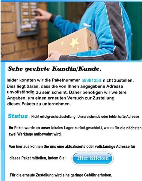 hermes zustellung nicht erfolgreich|hermes paketversand fehlerhafte adresse.